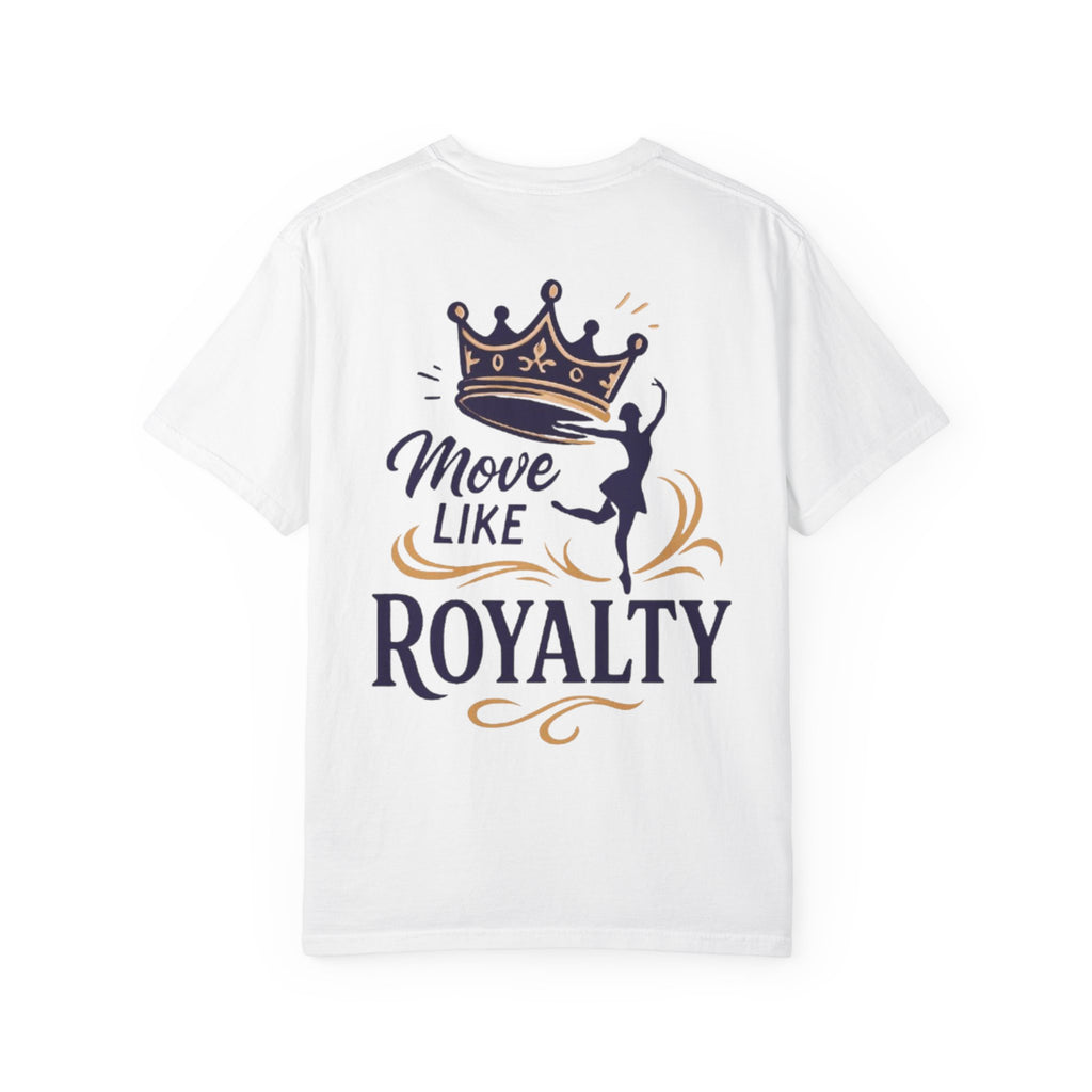 Move Like Royalty T-Shirt — Crown Rose Logo Dance Tee