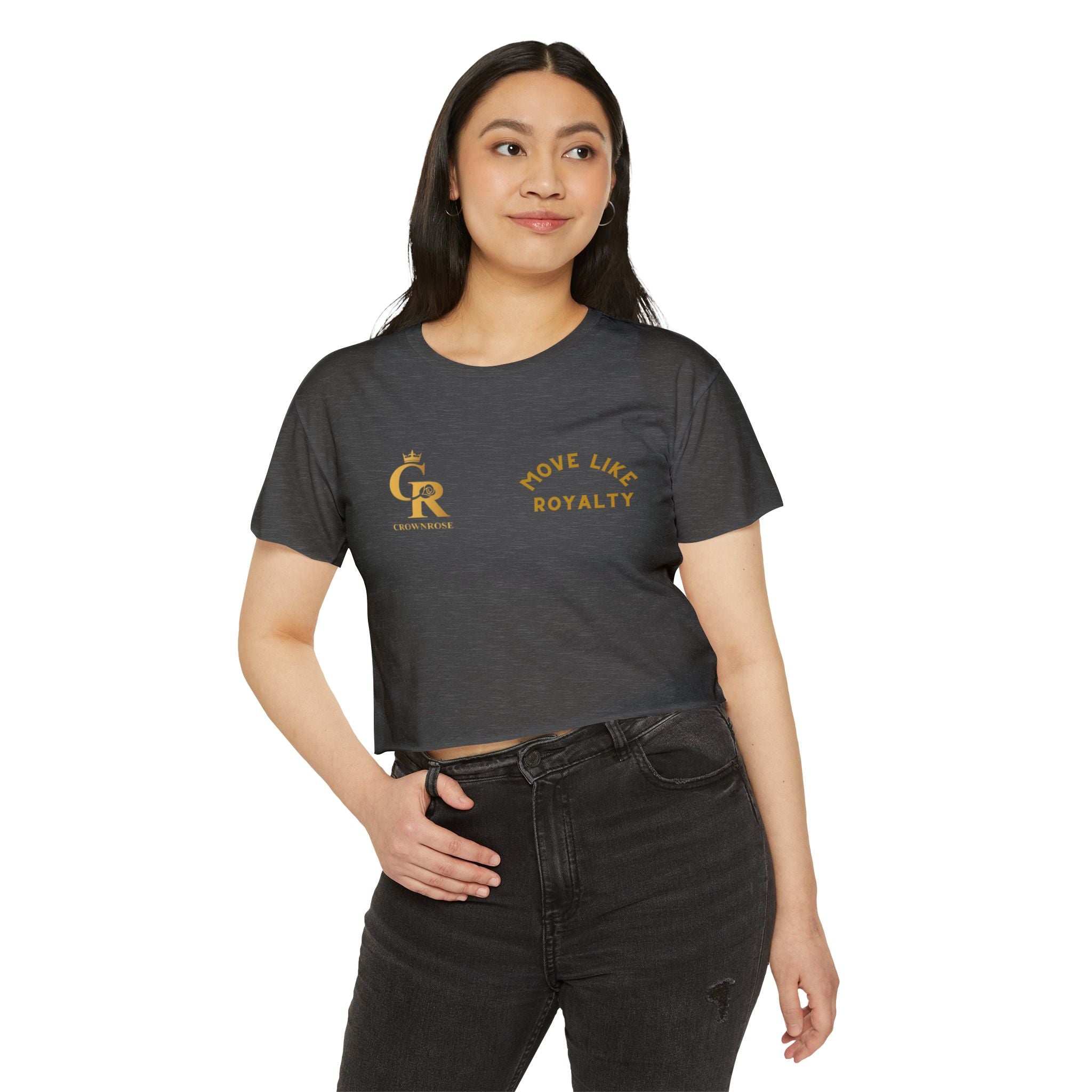Move Like Royalty Crop Top — Women's Festival Graphic Tee