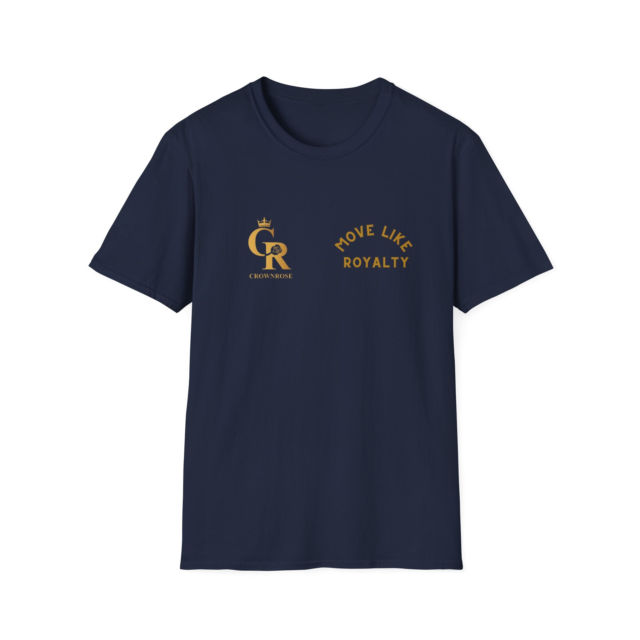 Move Like Royalty T-Shirt — Gold Crown Logo Casual Tee