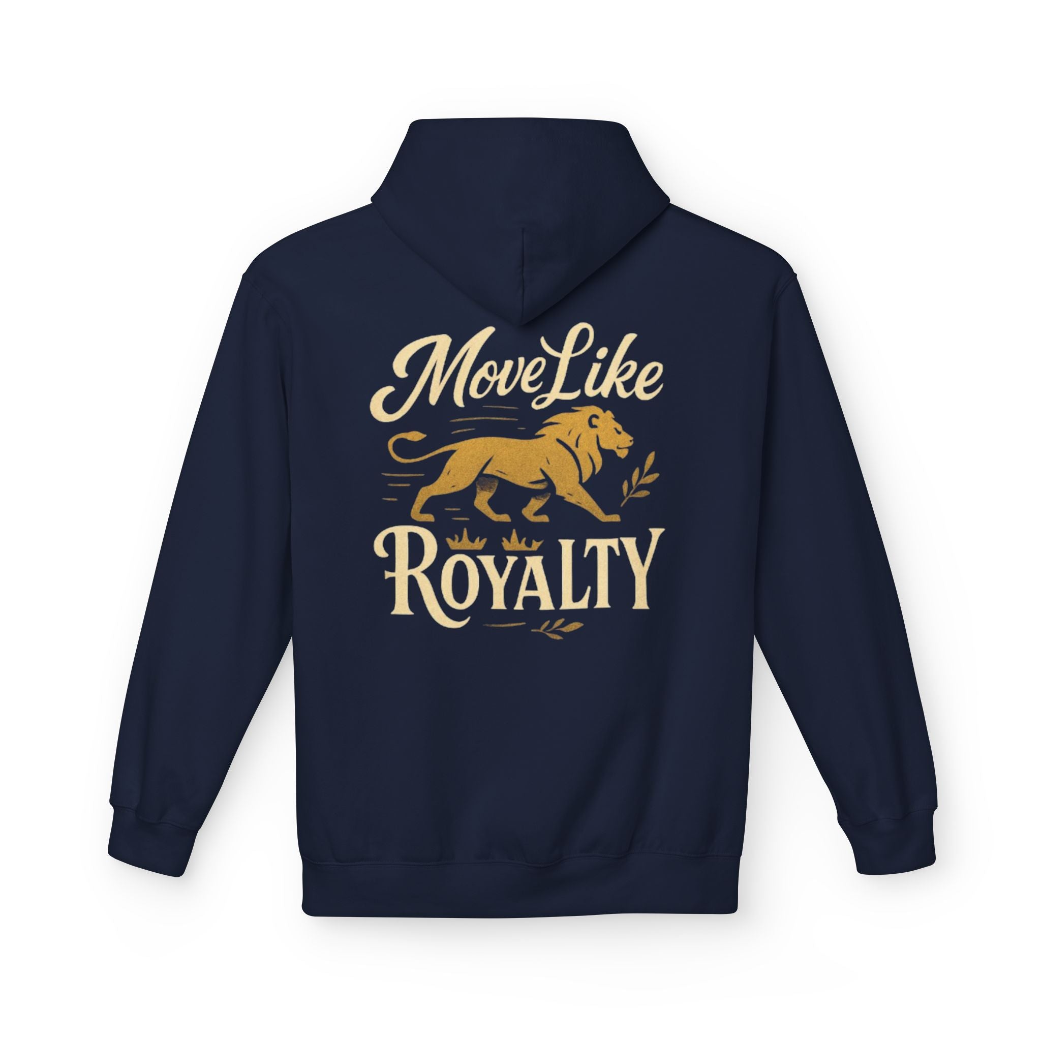 Move Like Royalty Hoodie — CrownRose Lion Graphic Pullover
