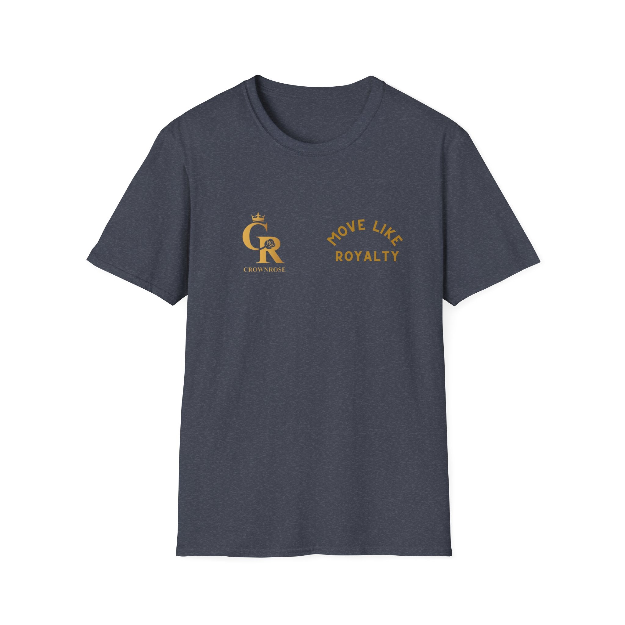 Move Like Royalty T-Shirt — Gold Crown Logo Casual Tee
