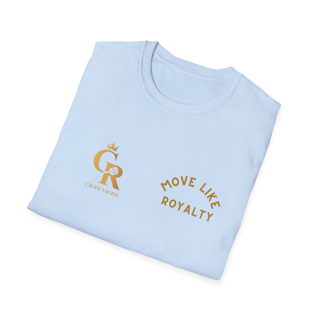 Move Like Royalty T-Shirt — Gold Crown Logo Casual Tee