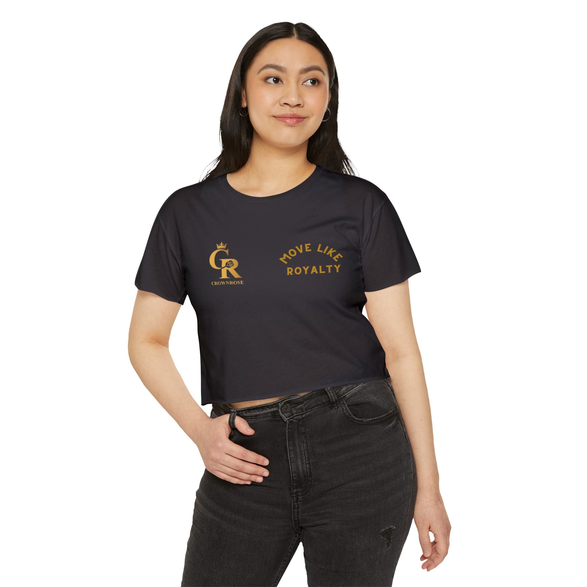 Move Like Royalty Crop Top — Women's Festival Graphic Tee