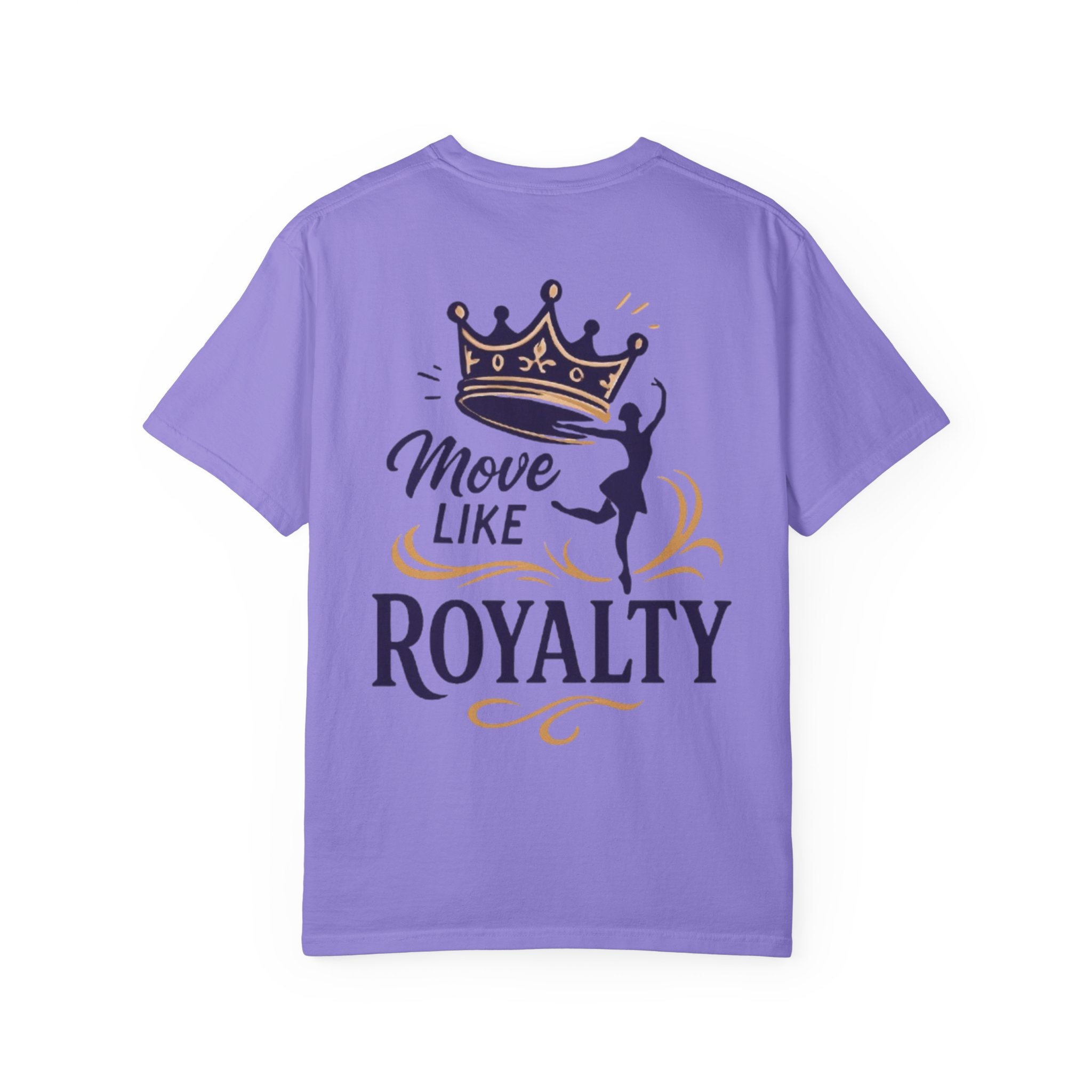 Move Like Royalty T-Shirt — Crown Rose Logo Dance Tee