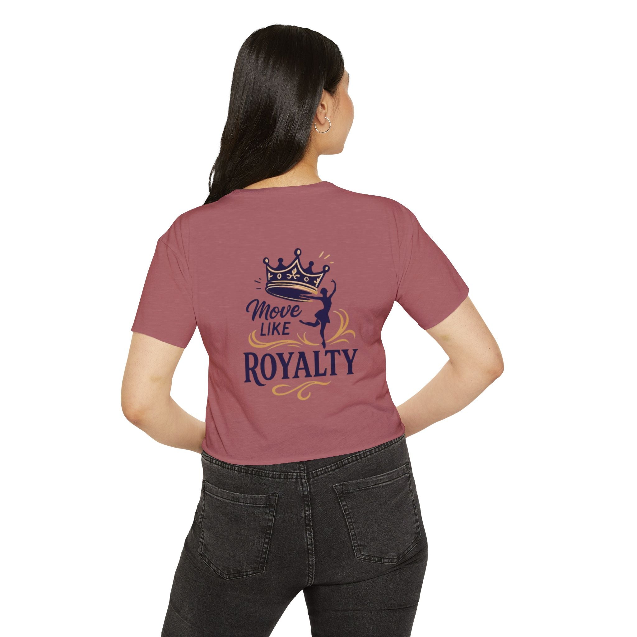 Move Like Royalty Crop Top — Women's Festival Graphic Tee