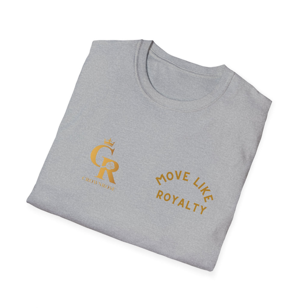 Move Like Royalty T-Shirt — Gold Crown Logo Casual Tee
