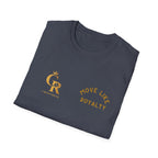 Move Like Royalty T-Shirt — Gold Crown Logo Casual Tee