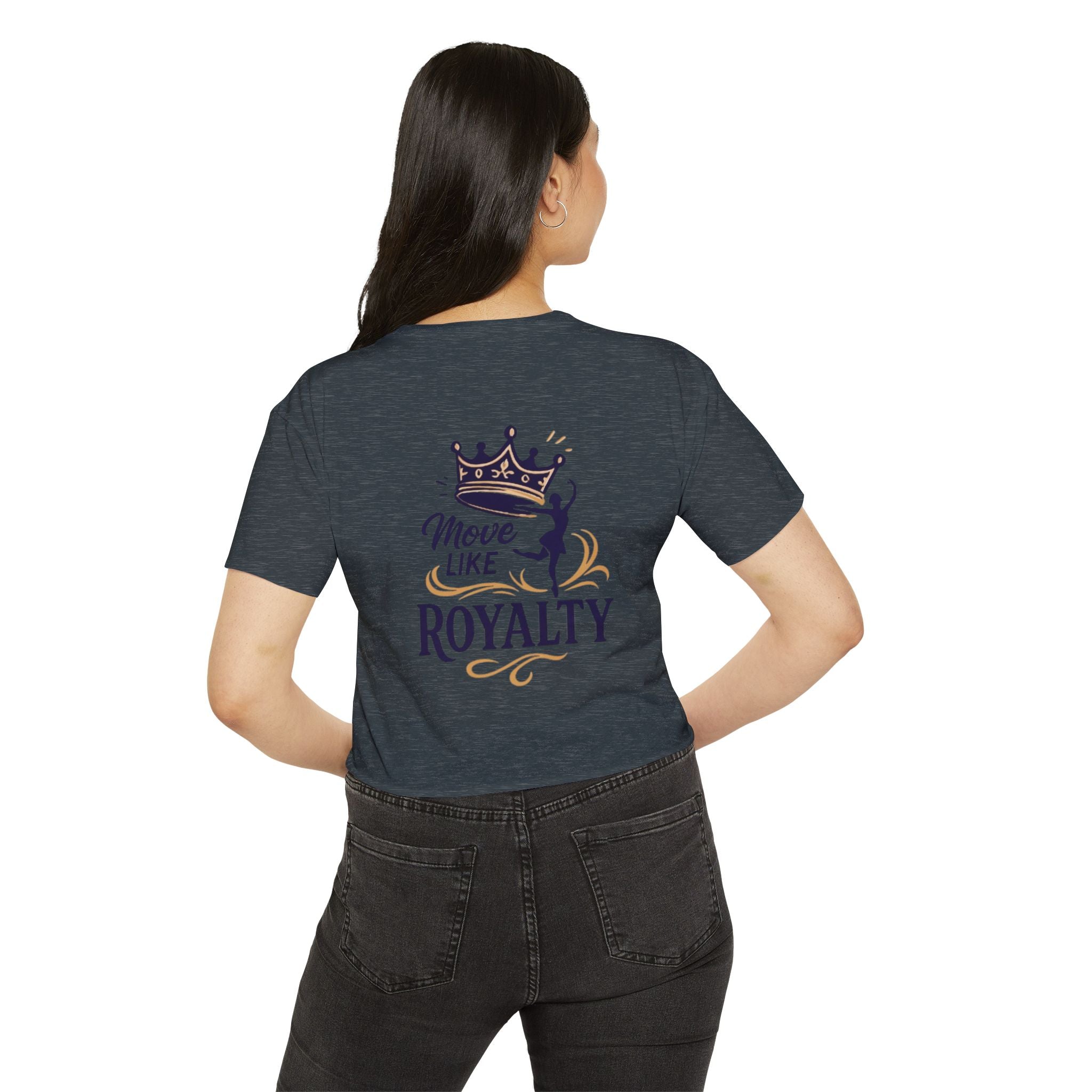 Move Like Royalty Crop Top — Women's Festival Graphic Tee