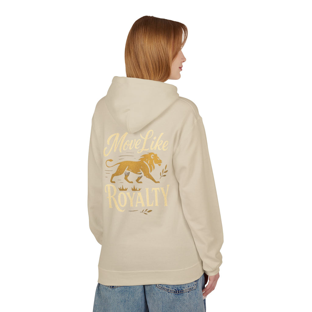 Move Like Royalty Hoodie — CrownRose Lion Graphic Pullover