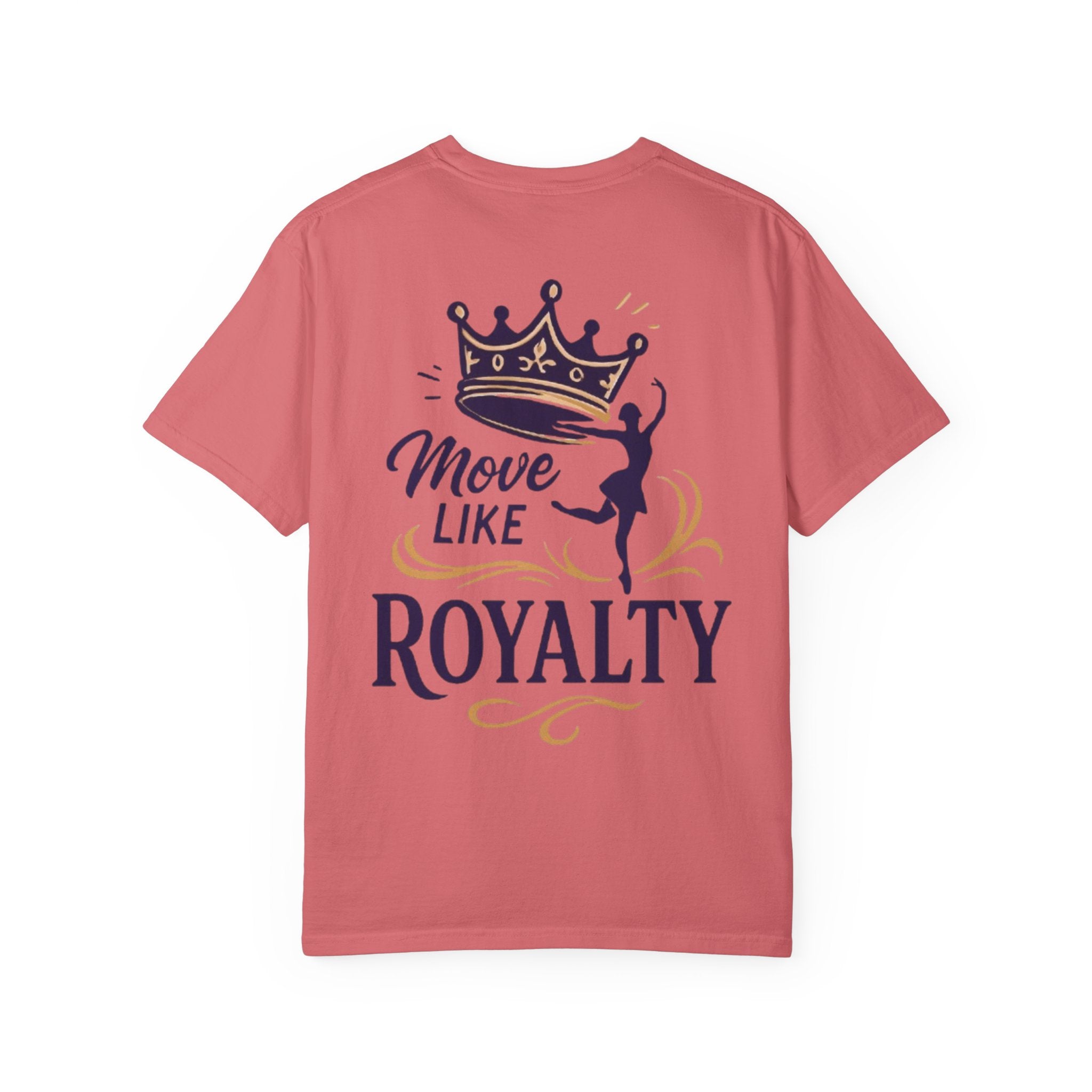 Move Like Royalty T-Shirt — Crown Rose Logo Dance Tee