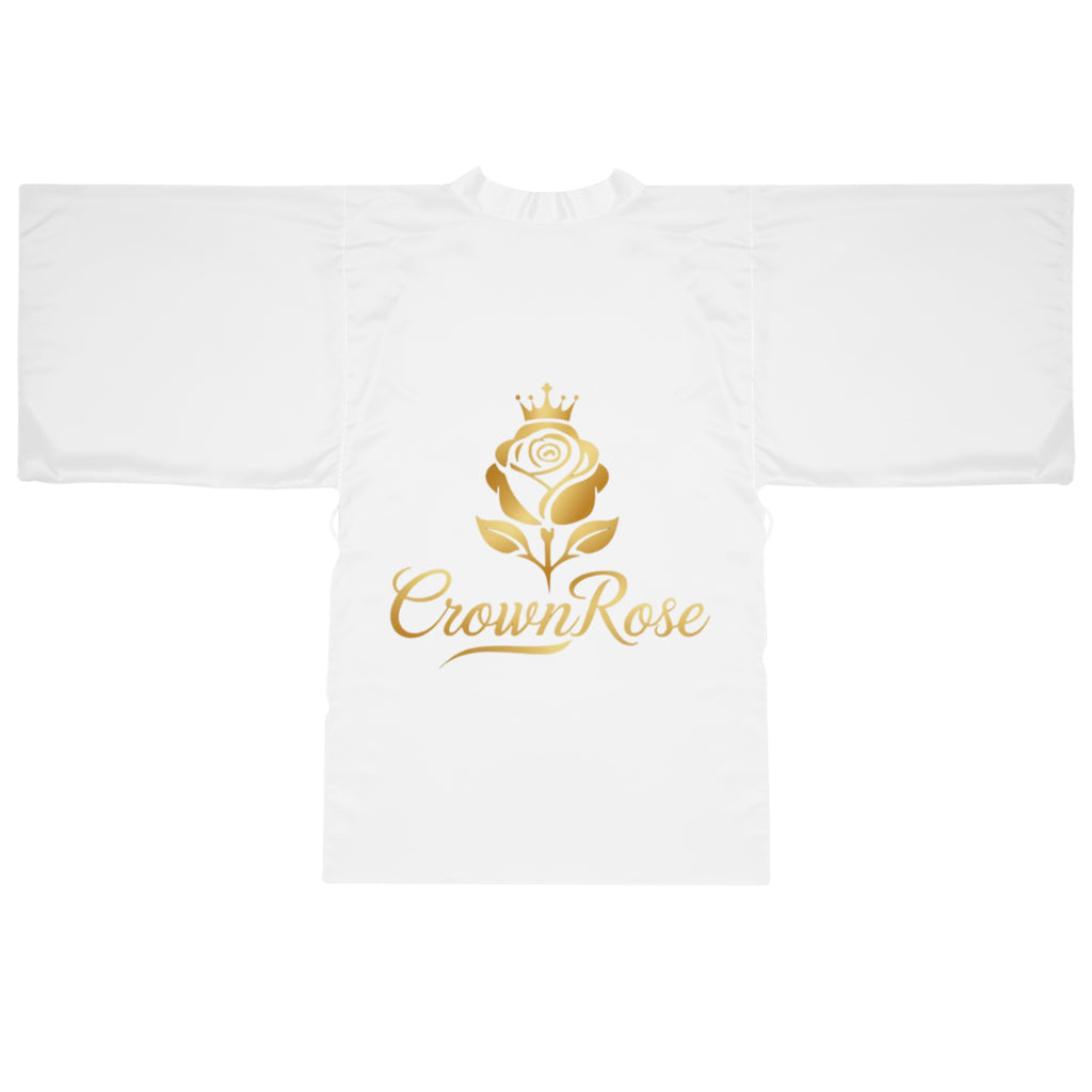 Move Like Royalty Long Sleeve Kimono Robe — CrownRose Gold Lion Design