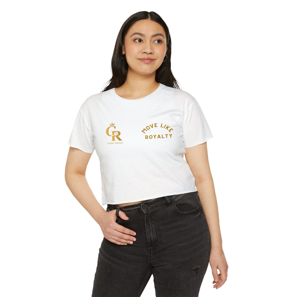 Move Like Royalty Crop Top — Women's Festival Graphic Tee