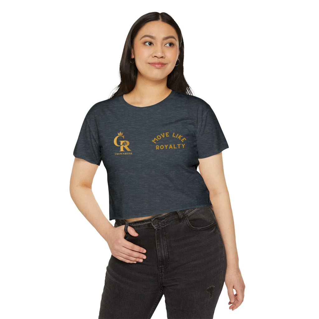 Move Like Royalty Crop Top — Women's Festival Graphic Tee