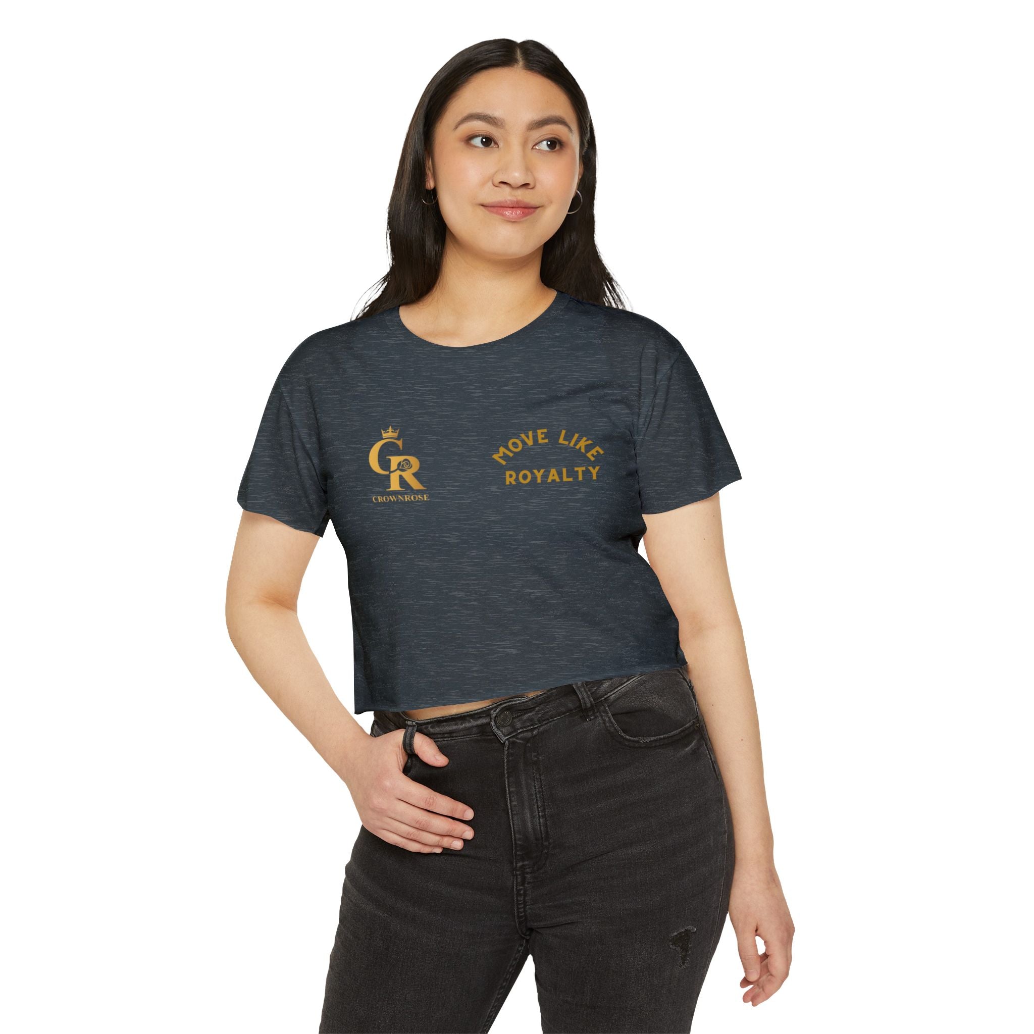 Move Like Royalty Crop Top — Women's Festival Graphic Tee