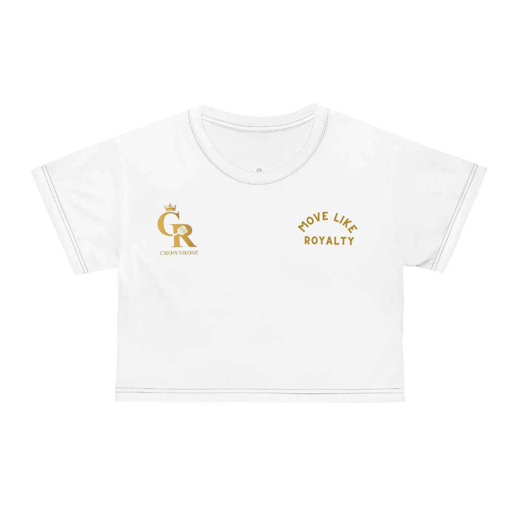 Move Like Royalty Crop Tee — Lion Graphic Cropped Top