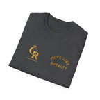 Move Like Royalty T-Shirt — Gold Crown Logo Casual Tee