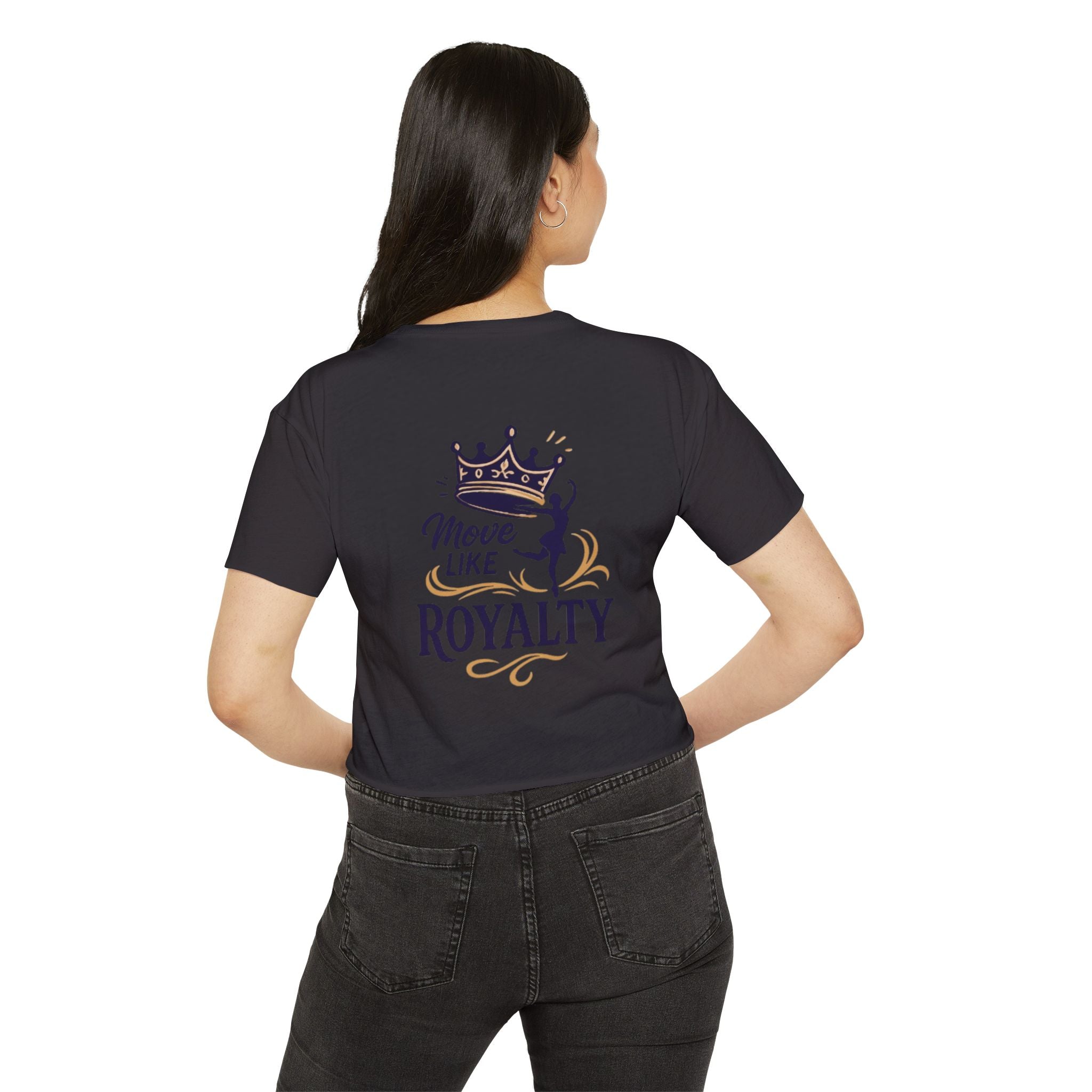 Move Like Royalty Crop Top — Women's Festival Graphic Tee