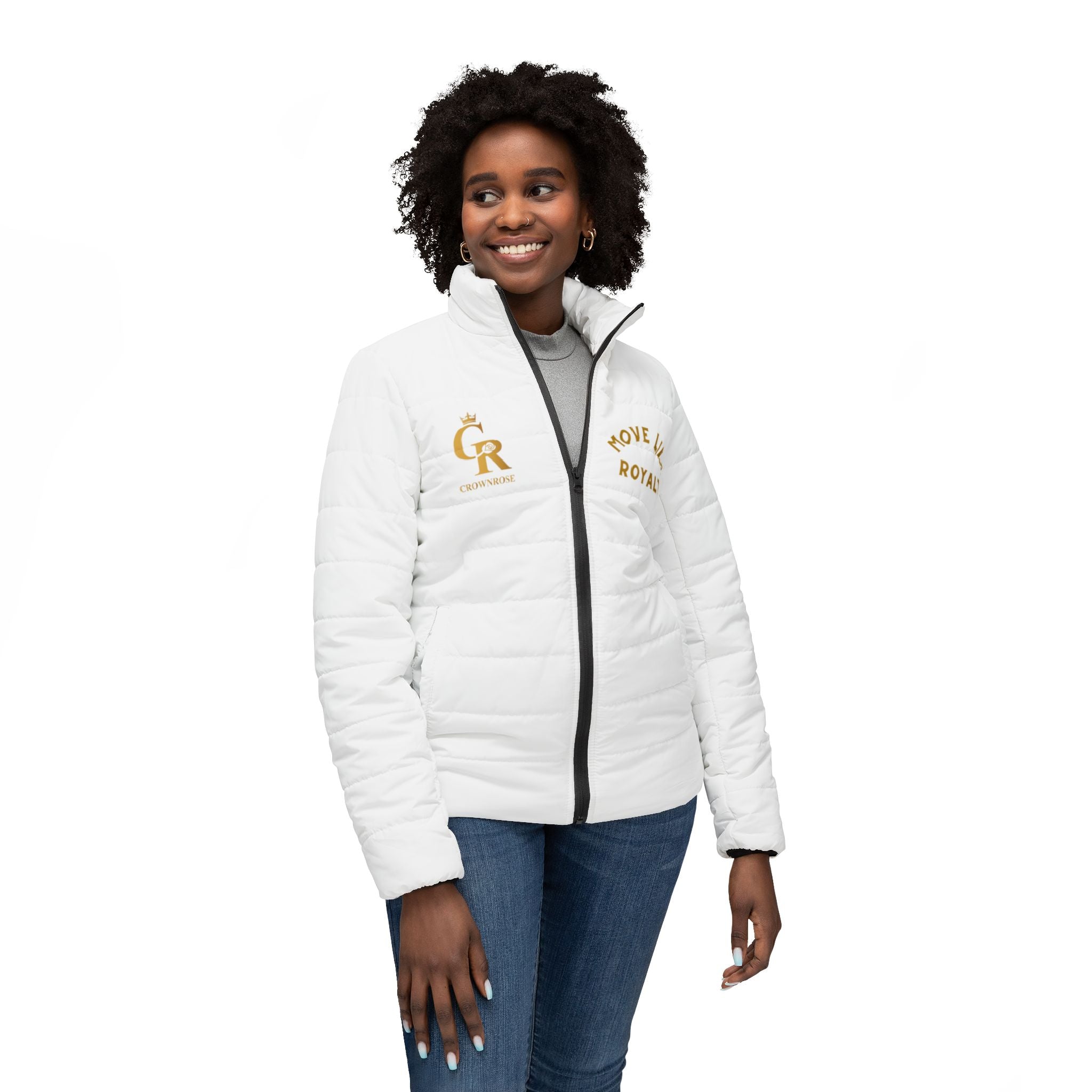 Move Like Royalty Women’s Puffer Jacket — Dance-Inspired Insulated Coat
