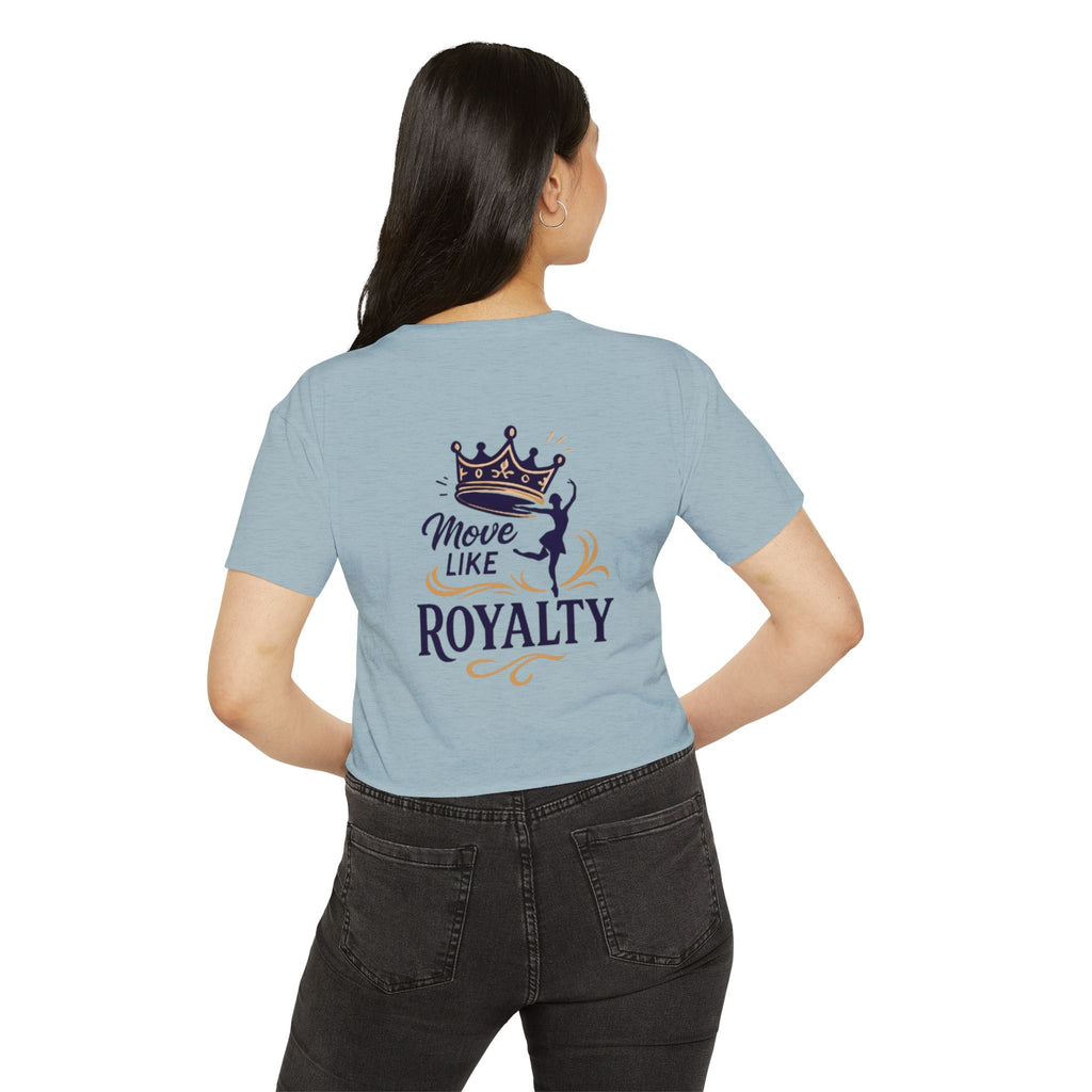 Move Like Royalty Crop Top — Women's Festival Graphic Tee