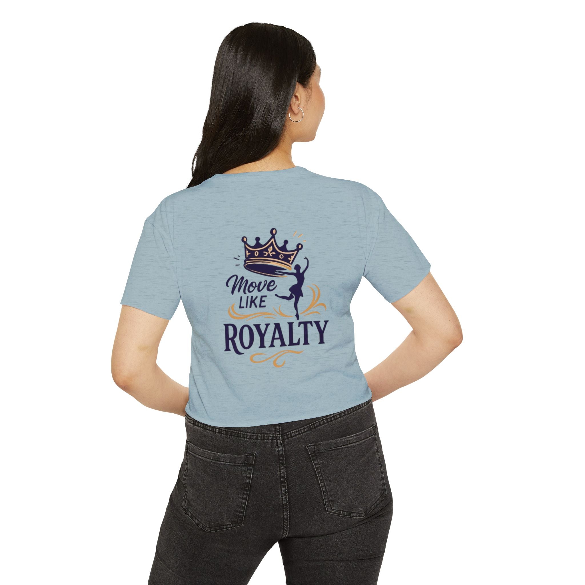 Move Like Royalty Crop Top — Women's Festival Graphic Tee