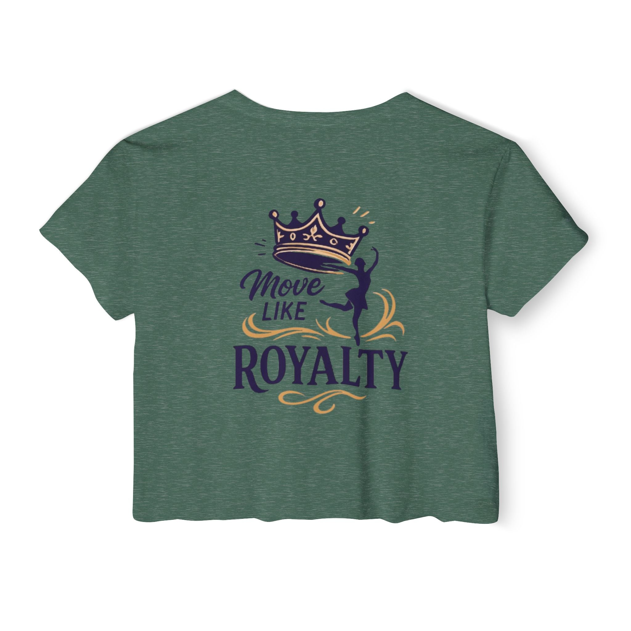 Move Like Royalty Crop Top — Women's Festival Graphic Tee