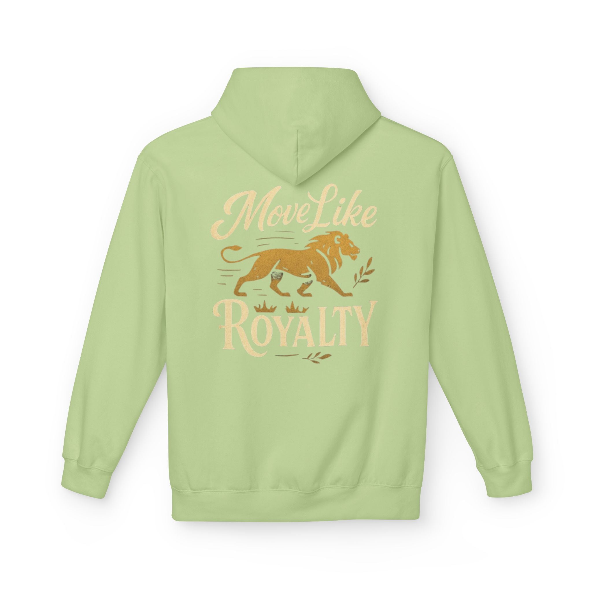 Move Like Royalty Hoodie — CrownRose Lion Graphic Pullover