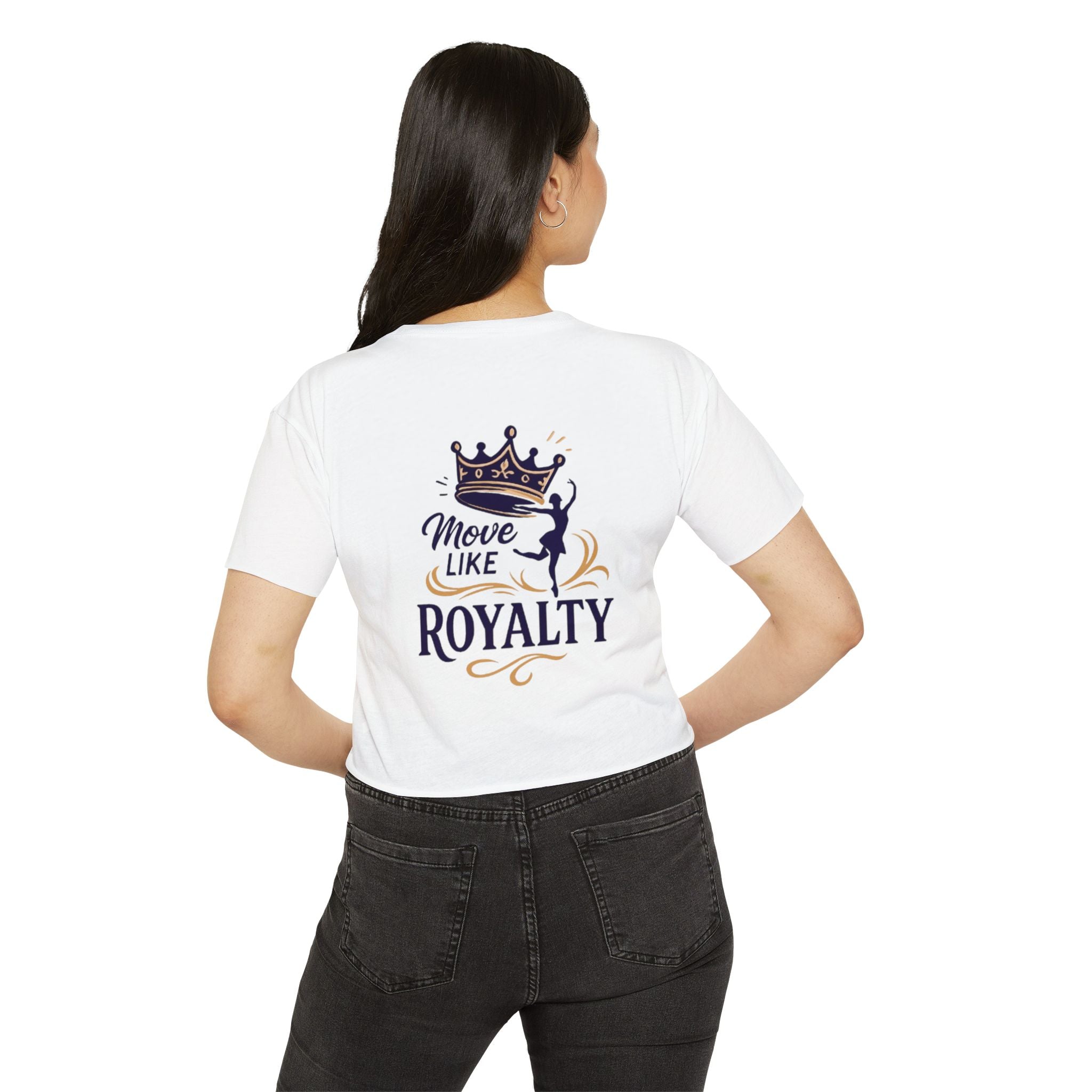 Move Like Royalty Crop Top — Women's Festival Graphic Tee