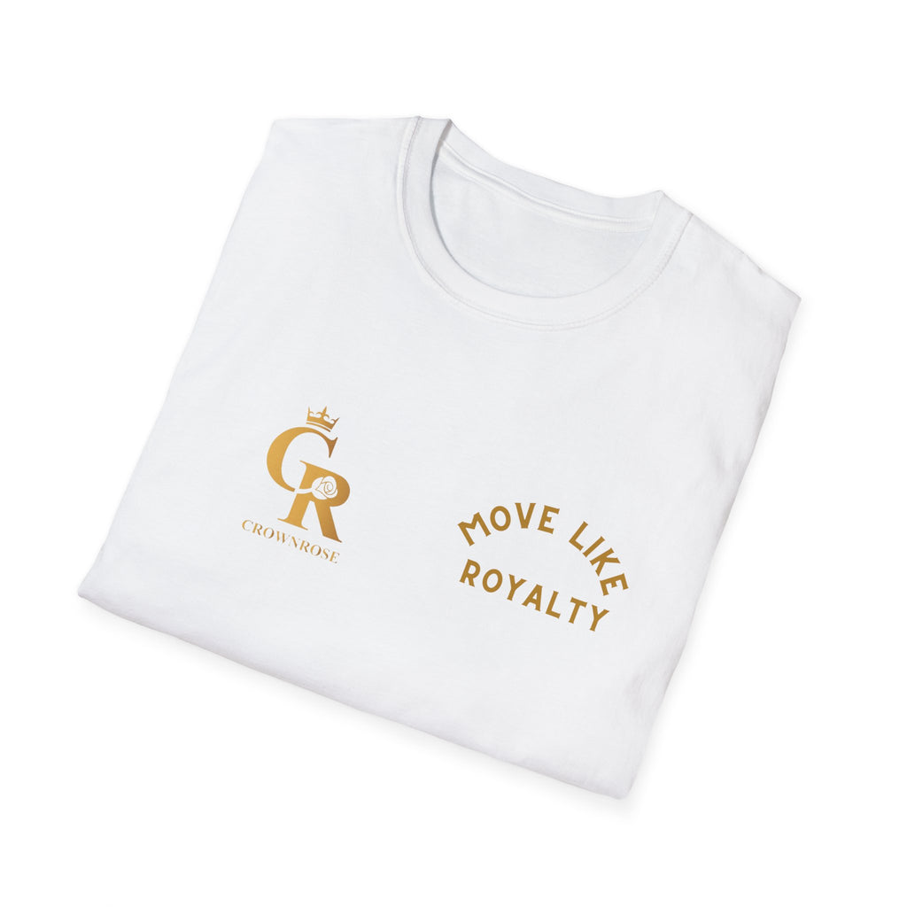 Move Like Royalty T-Shirt — Gold Crown Logo Casual Tee