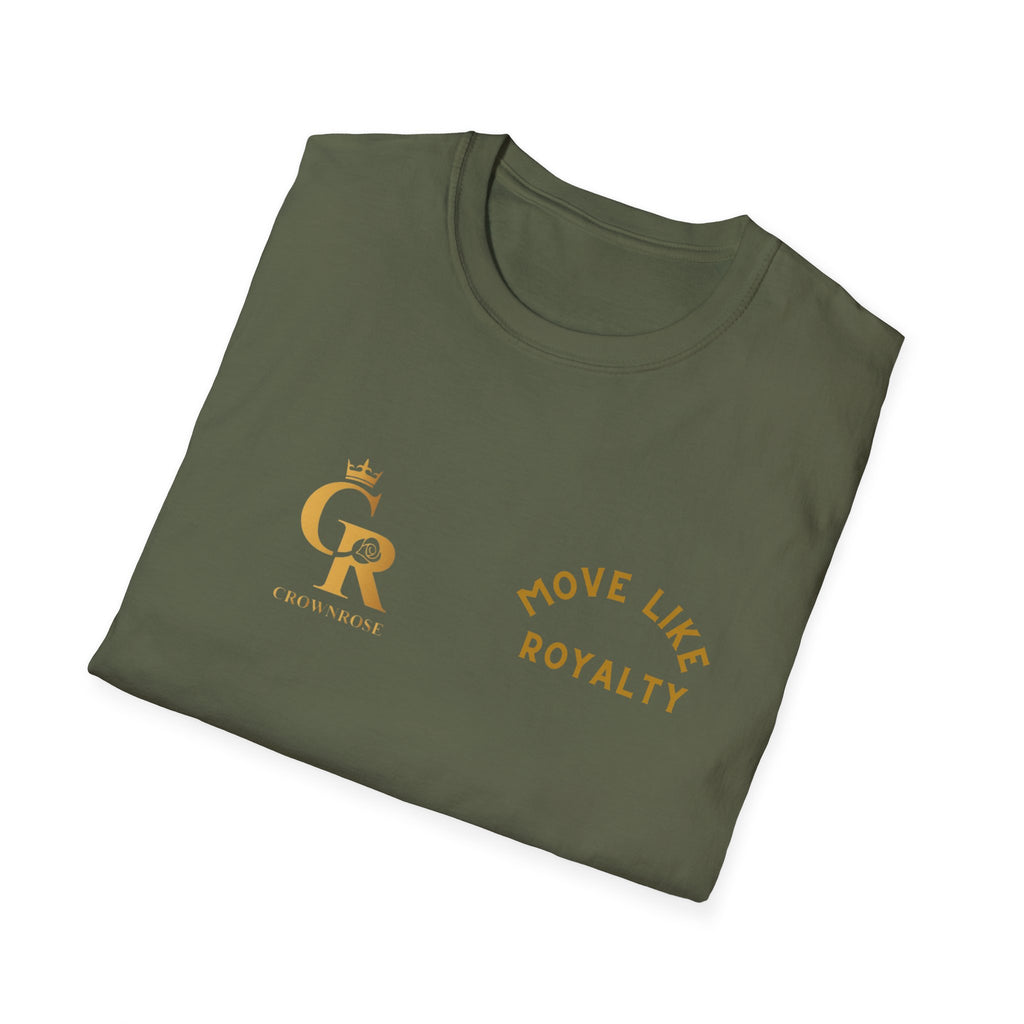 Move Like Royalty T-Shirt — Gold Crown Logo Casual Tee