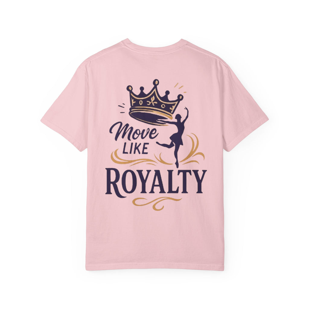 Move Like Royalty T-Shirt — Crown Rose Logo Dance Tee