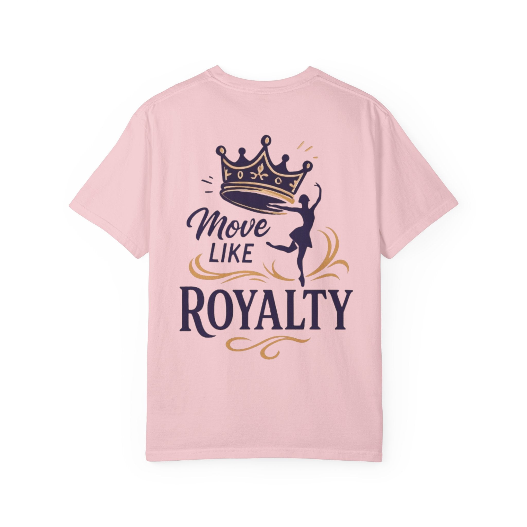 Move Like Royalty T-Shirt — Crown Rose Logo Dance Tee