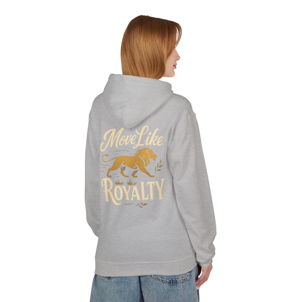 Move Like Royalty Hoodie — CrownRose Lion Graphic Pullover