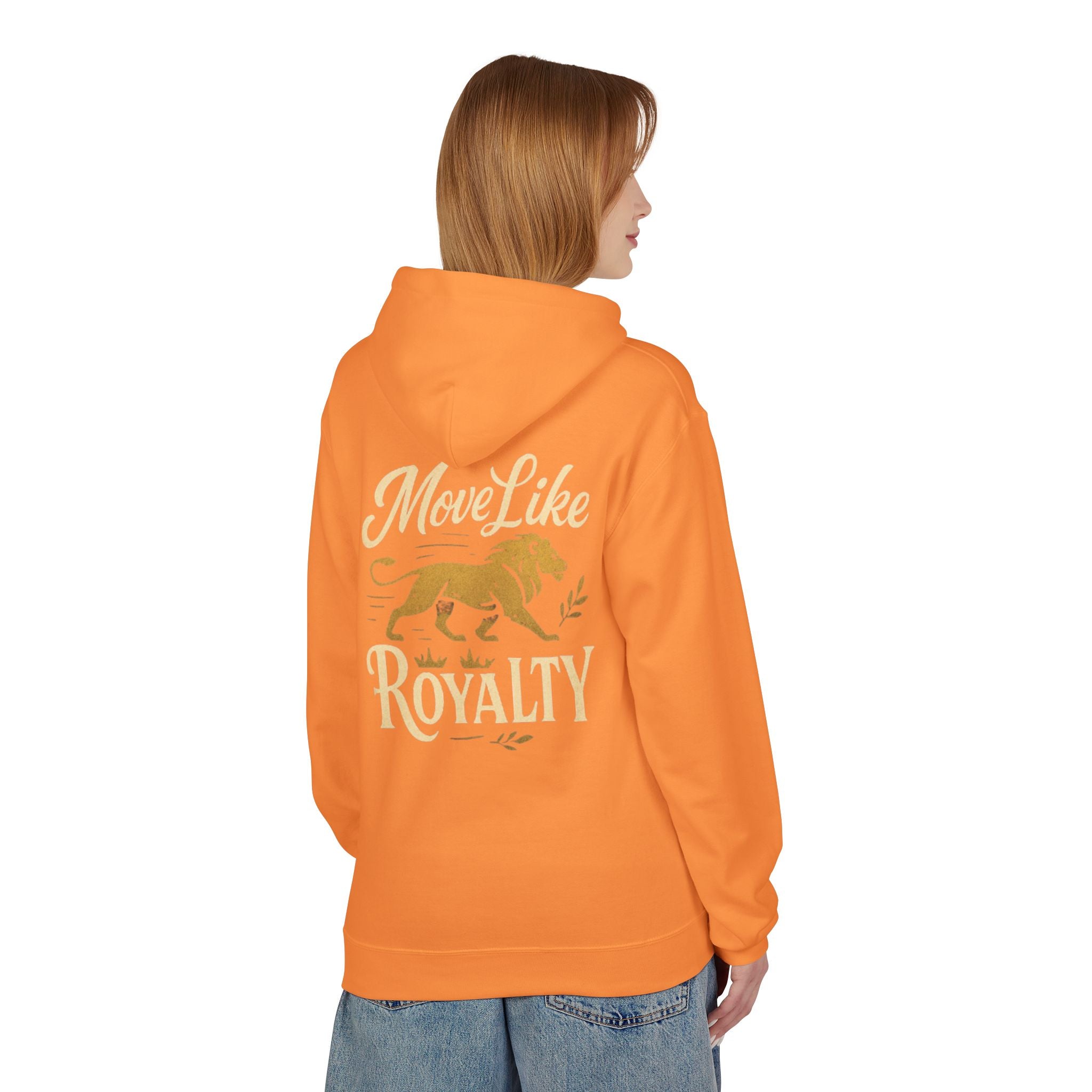 Move Like Royalty Hoodie — CrownRose Lion Graphic Pullover