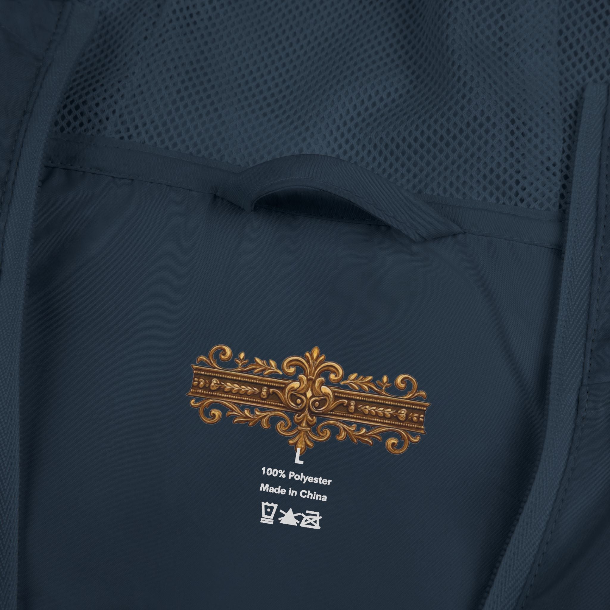 Windbreaker Jacket — "Move Like Royalty" Lion Graphic Lightweight Hooded Windbreaker