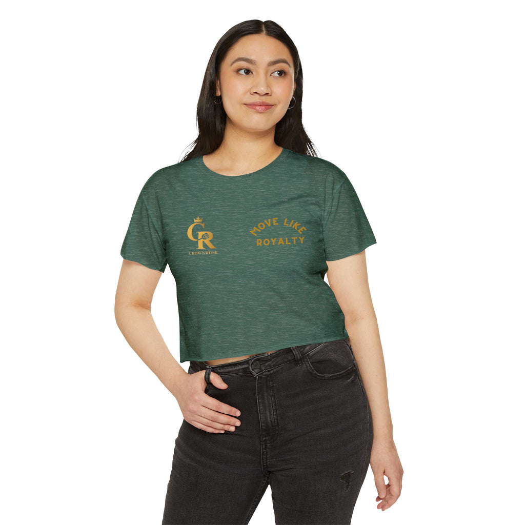 Move Like Royalty Crop Top — Women's Festival Graphic Tee