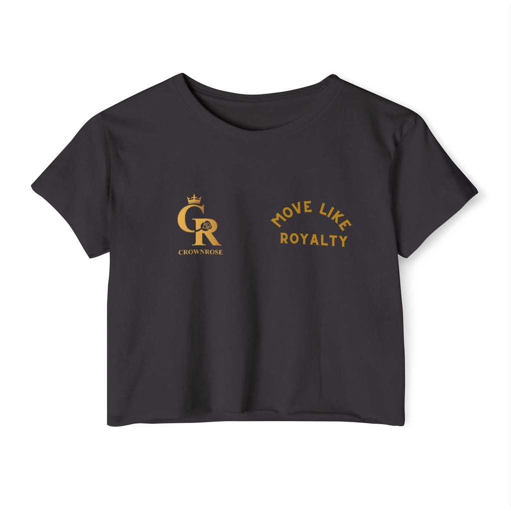 Move Like Royalty Crop Top — Women's Festival Graphic Tee